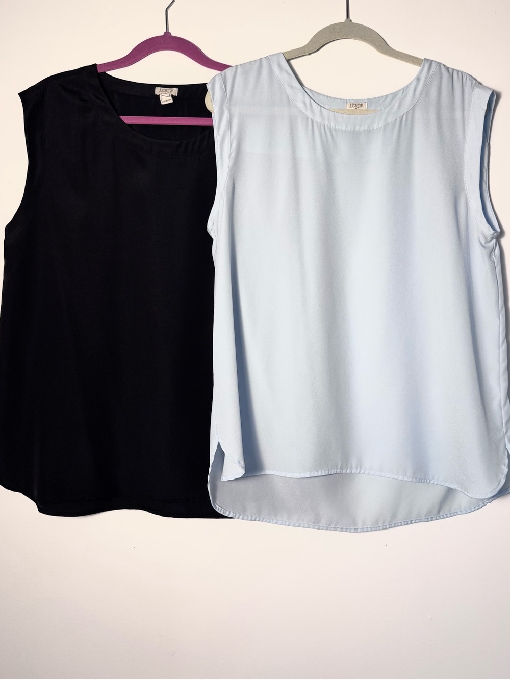 Jcrew Sleeveless Blouse set/2 Women’s size Large